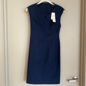 NWT Banana Republic Navy V-Neck Sleeveless Sheath Dress (2P)